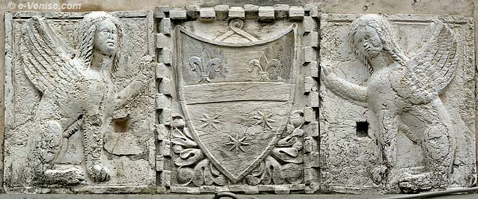 blason ca marcora sphinx armoiries venise