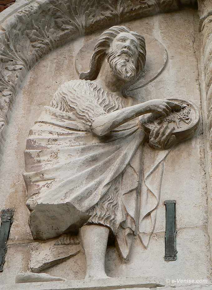 Saint Jean Baptiste triptyque fondamenta de l'Abazia à Venise Scuola Grande della Misericordia