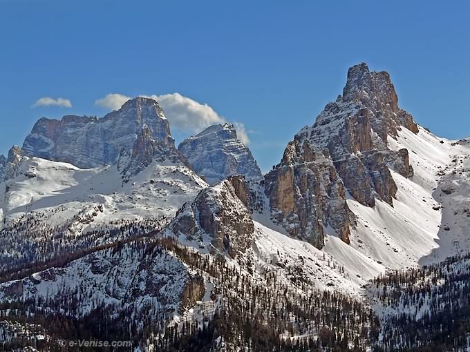 les Dolomites à Cortina d'Ampezzo