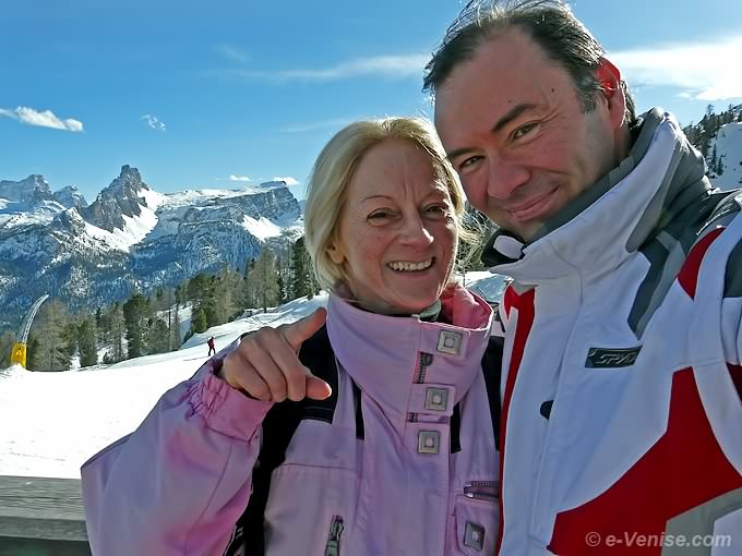 Daniela et Luca à Cortina d'Ampezzo