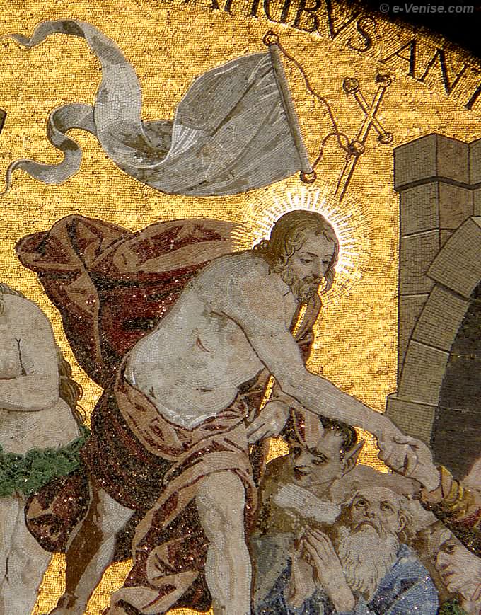 Basilique de Saint Marc à Venise, mosaique de la Descente aux Limbes