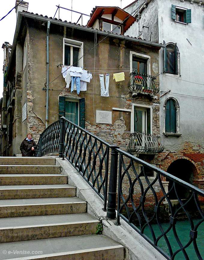 La maison du Pape Paul II  à Venise