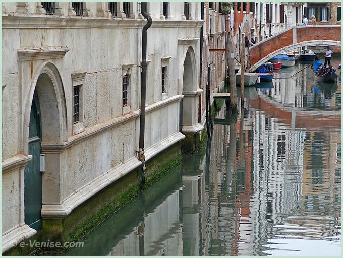 Palais Zorzi à Venise construit par Mauro Codussi sur le rio de San Severo dans le Castello
