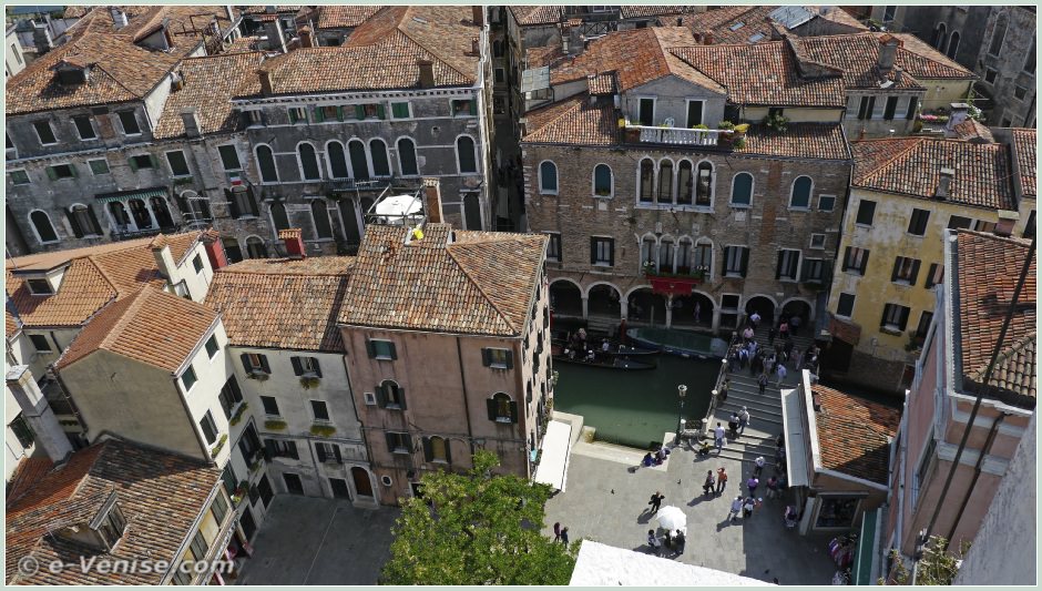 Venise vue du ciel depuis le Campanile dei Santi Apostoli e-Venise.com