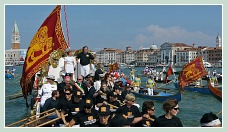 La Serenissima sur le bassin de Saint Marc, lors de la fête de la Sensa 2011 à Venise.