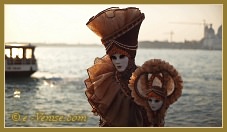 Masques du Carnaval de Venise 2012 de San Zaccaria à San Giorgio