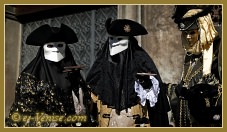 Masques et costumes du Carnaval de Venise 2012 le jour du mardi gras