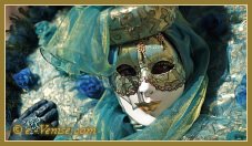Masques et costumes du Carnaval de Venise 2012 le jour du mardi gras