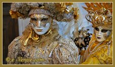 Masques et costumes du Carnaval de Venise 2012 le jour du mardi gras