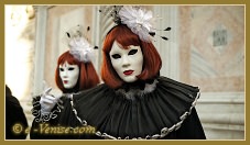 Masques et costumes du Carnaval de Venise 2012 le jour du mardi gras