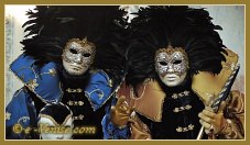 Masques et costumes du Carnaval de Venise 2012 le jour du mardi gras
