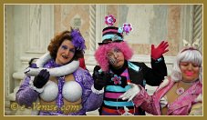 Masques et costumes du Carnaval de Venise 2012 le jour du mardi gras