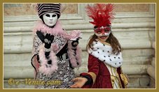 Masques et costumes du Carnaval de Venise 2012 le jour du mardi gras