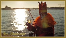Masques et costumes du Carnaval de Venise 2012 le jour du mardi gras