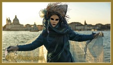 Masques et costumes du Carnaval de Venise 2012 le jour du mardi gras