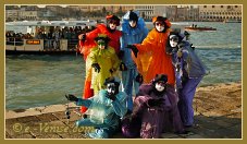 Masques et costumes du Carnaval de Venise 2012 le jour du mardi gras