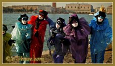 Masques et costumes du Carnaval de Venise 2012 le jour du mardi gras