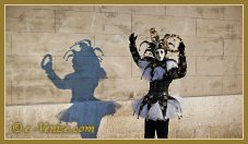 Masques et costumes du Carnaval de Venise 2012 le jour du mardi gras