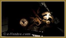 La chambre de l'horloge du Campanile de Santa Maria Formosa, dans le sestier du Castello à Venise.