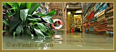 La librairie Acqua Alta, la bien nommée, de Luigi Frizzo, Corte del Tintor, dans le Sestier du Castello à Venise.