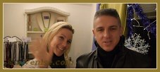 Alessandra Padoan, Maître Verrier, et Giuliano, dans le Sestier du Castello à Venise.