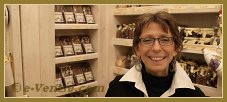 Monica, Chocolaterie Dolce Amaro, Calle de la Bissa, juste à côté du Campo San Bartolomeo, dans le Sestier de Saint Marc à Venise.