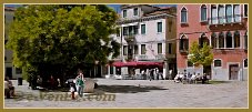 Le Campo Bandiera e Moro o de la Bragora, dans le Sestier du Castello à Venise.