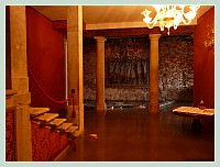 Acqua Alta record du 1er Décembre 2008 à Venise, les dégâts : ici l'entrée d'un palais.