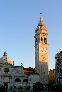 Le campanile de santa maria formosa à Venise