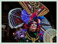 Carnaval de Venise 2009 : la dame de fleurs