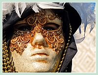 Carnaval de Venise : bouche cousue