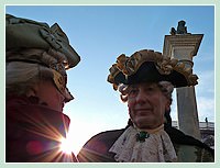 Rencontre sur la Piazzetta San Marco au XVIIIe siècle