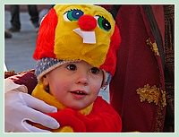 Carnaval de Venise : Cacher cette belle petite frimousse-là serait un pêché !