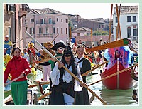 Carnaval de Venise 2009 - Le Carnaval en bateau des Vénitiens