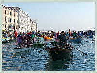 Carnaval de Venise 2010 - Le Carnaval en bateau des Vénitiens et le vol de la Pantegana