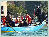 Carnaval de Venise 2010 - Le Carnaval en bateau des Vénitiens et le vol de la Pantegana