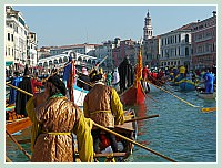 Carnaval de Venise 2010 - Le Carnaval en bateau des Vénitiens et le vol de la Pantegana