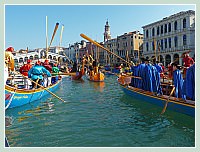 Carnaval de Venise 2010 - Le Carnaval en bateau des Vénitiens et le vol de la Pantegana