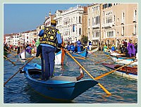 Carnaval de Venise 2010 - Le Carnaval en bateau des Vénitiens et le vol de la Pantegana