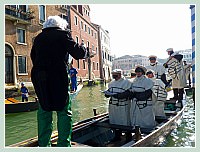 Carnaval de Venise 2010 - Le Carnaval en bateau des Vénitiens et le vol de la Pantegana