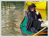 Carnaval de Venise 2010 - Le Carnaval en bateau des Vénitiens et le vol de la Pantegana