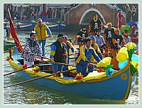 Carnaval de Venise 2010 - Le Carnaval en bateau des Vénitiens et le vol de la Pantegana