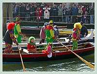 Carnaval de Venise 2010 - Le Carnaval en bateau des Vénitiens et le vol de la Pantegana