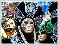 Masques et Costumes du Carnaval de Venise 2010 : de toutes les couleurs !