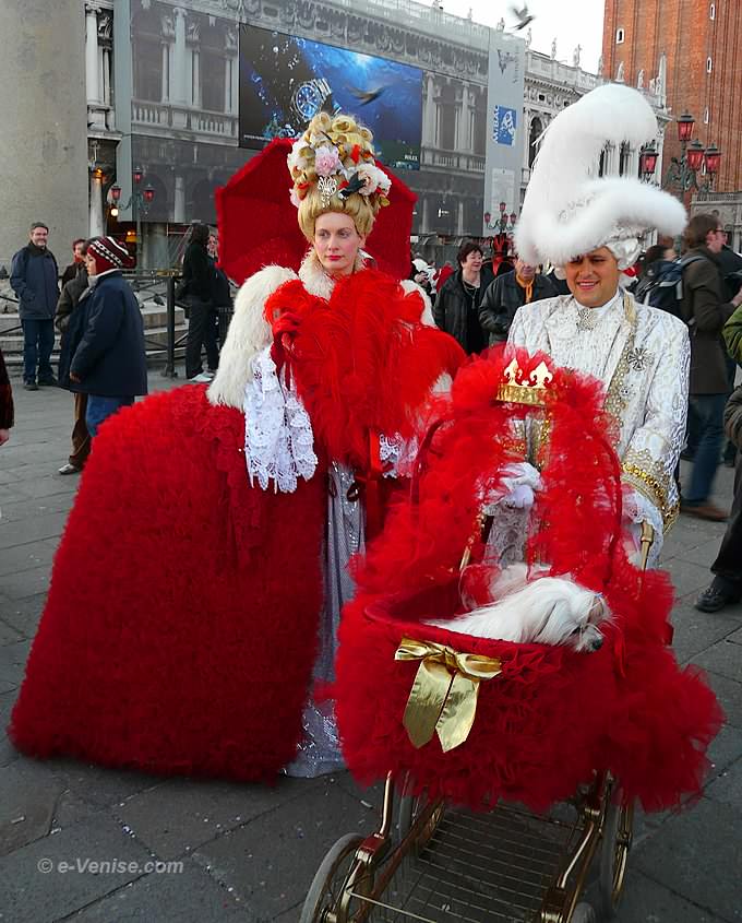 carnaval de venise equipage chien piazzetta san marco