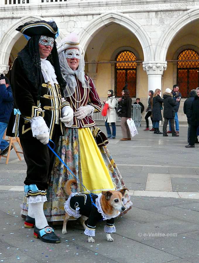 carnaval de venise 2008 piazzetta san marco chien déguisé