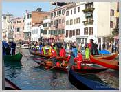 Carnaval de Venise 2008 - Le Carnaval en bateau, le vrai Carnaval des vénitiens