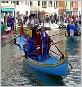 Carnaval de Venise 2008 - Le Carnaval en bateau, le vrai Carnaval des vénitiens