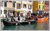 Carnaval de Venise 2008 - Le Carnaval en bateau, le vrai Carnaval des vénitiens