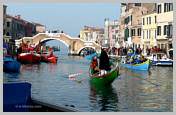 Carnaval de Venise 2008 - Le Carnaval en bateau, le vrai Carnaval des vénitiens